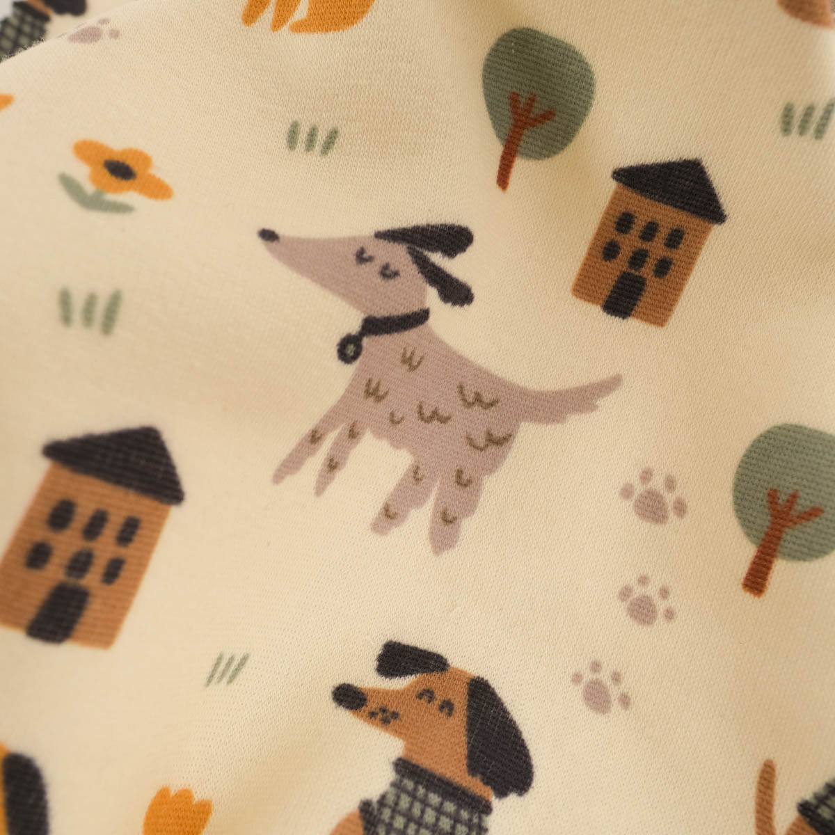 Tissu Sweat Envers Doudou Chien - MAISON KLEM